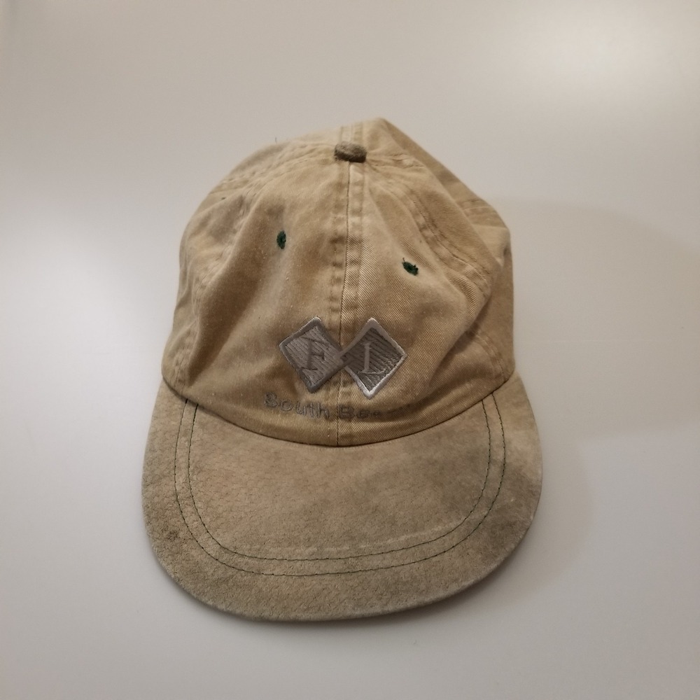 South Beach Florida Long Bill Hat Cap Strap Back Nissin Miami Vintage Retro